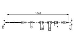 BOSCH 1987482350 — Трос ручного тормоза