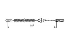 BOSCH 1987482382 — Cablu frână de mână