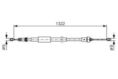 BOSCH 1987482385 — Cablu frână de mână