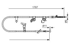 BOSCH 1987482435 — Cablu frână de mână