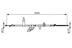 BOSCH 1987482442 — Cablu frână de mână
