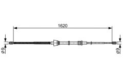 BOSCH 1987482448 — Трос ручного тормоза