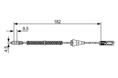 BOSCH 1987482449 — Cablu frână de mână