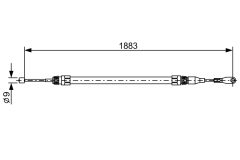 BOSCH 1987482497 — Cablu frână de mână