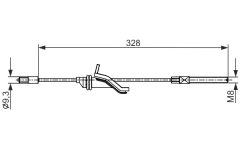 BOSCH 1987482545 — Cablu frână de mână