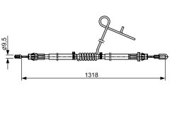 BOSCH 1987482559 — Cablu frână de mână