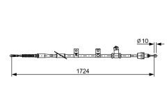 BOSCH 1987482619 — Трос ручного тормоза
