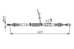 BOSCH 1987482672 — Cablu frână de mână