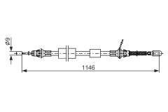 BOSCH 1987482695 — Cablu frână de mână