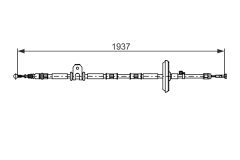 BOSCH 1987482725 — Трос ручного тормоза