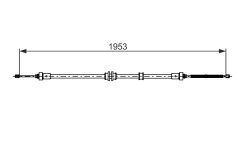 BOSCH 1987482732 — Cablu frână de mână