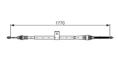 BOSCH 1987482739 — Cablu frână de mână