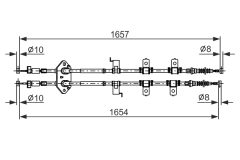 BOSCH 1987482896 — Трос ручного тормоза