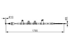 BOSCH 1987482921 — Трос ручного тормоза
