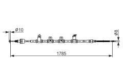 BOSCH 1987482922 — Трос ручного тормоза