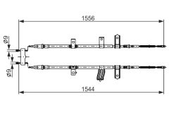 BOSCH 1987482926 — Трос ручного тормоза