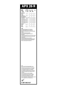 BOSCH 3397002017 — Щётка дворника
