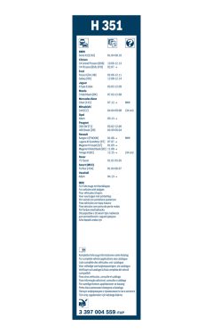BOSCH 3397004559 — Lamelă ștergător parbriz
