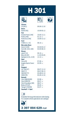 BOSCH 3397004629 — Lamelă ștergător parbriz