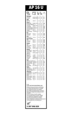 BOSCH 3397006829 — Lamelă ștergător parbriz