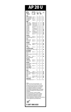 BOSCH 3397006833 — Lamelă ștergător parbriz
