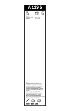 BOSCH 3397007502 — Lamelă ștergător parbriz