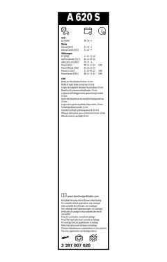 BOSCH 3397007620 — Lamelă ștergător parbriz