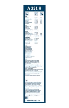 BOSCH 3397008713 — Lamelă ștergător parbriz
