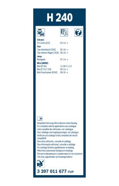 BOSCH 3397011677 — Lamelă ștergător parbriz