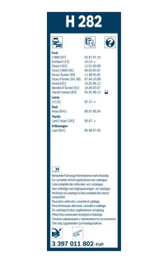 BOSCH 3397011802 — Lamelă ștergător parbriz