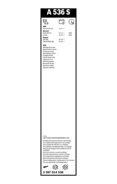 BOSCH 3397014536 — Щётка дворника