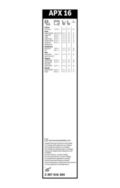 BOSCH 3397016304 — Щётка дворника