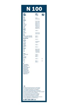 BOSCH 3397018199 — Lamelă ștergător parbriz