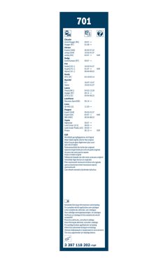 BOSCH 3397118202 — Lamelă ștergător parbriz