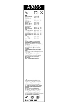 BOSCH 3397118933 — Щётка дворника