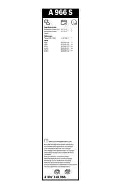 BOSCH 3397118966 — Щётка дворника