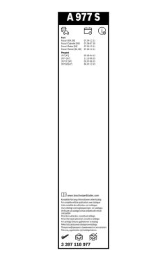 BOSCH 3397118977 — Lamelă ștergător parbriz