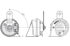 BOSCH 6033FB1214 — Claxon