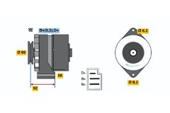 BOSCH 9120080139 — Alternator