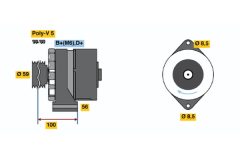 BOSCH 9120080173 — Alternator