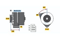 BOSCH 9120080176 — Alternator