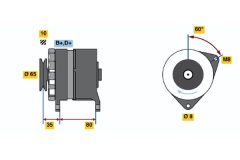 BOSCH 9120334324 — Alternator