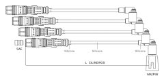 BOSCH F00099C125 — Set fișe bujii