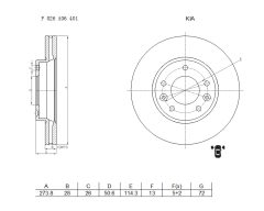 BOSCH F026A06401 — Disc de frână