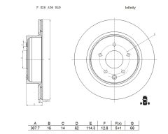 BOSCH F026A06849 — Disc de frână