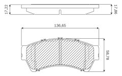BOSCH F03B050154 — Plăcuțe de frână disc