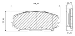 BOSCH F03B050171 — Колодки тормозные дисковые