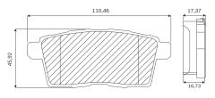 BOSCH F03B050172 — Колодки тормозные дисковые