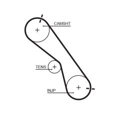 GATES K025560XS — Set curea de distribuție