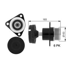 GATES OAP7050 — Fulie cu roată liberă alternator